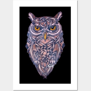 Celtic Owl Totem Posters and Art